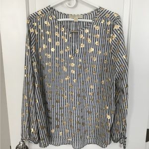 MK Navy and Gold Top Very Stylish and Professional